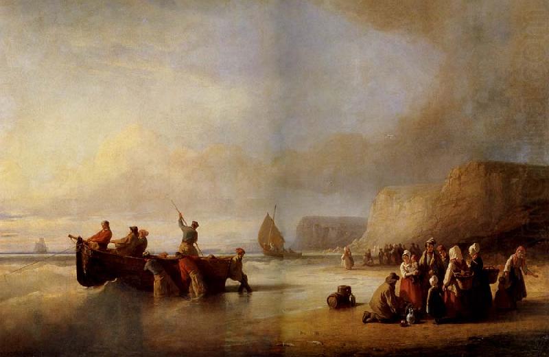 Depart pour la peche, Delacroix Auguste